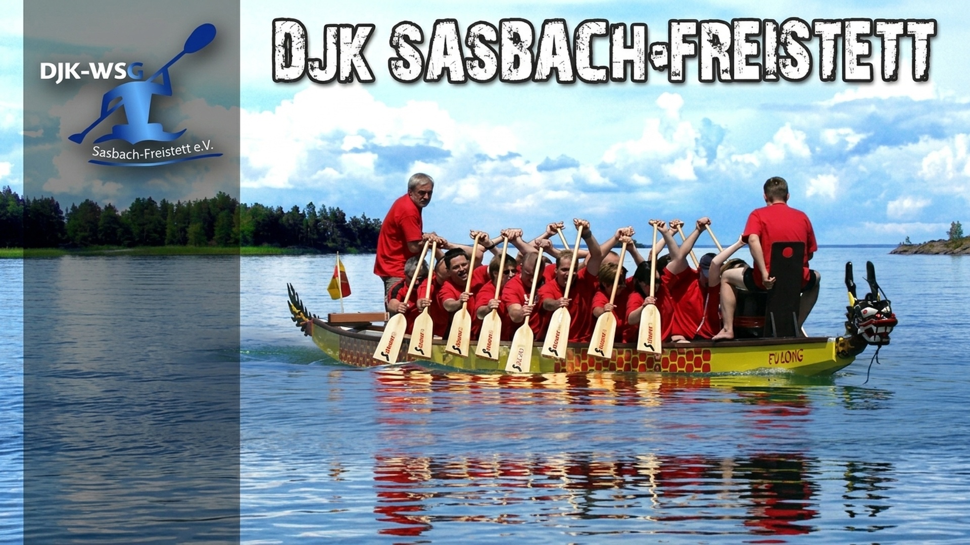 Drachenboot-Team der DJK-WSG auf dem Petersee